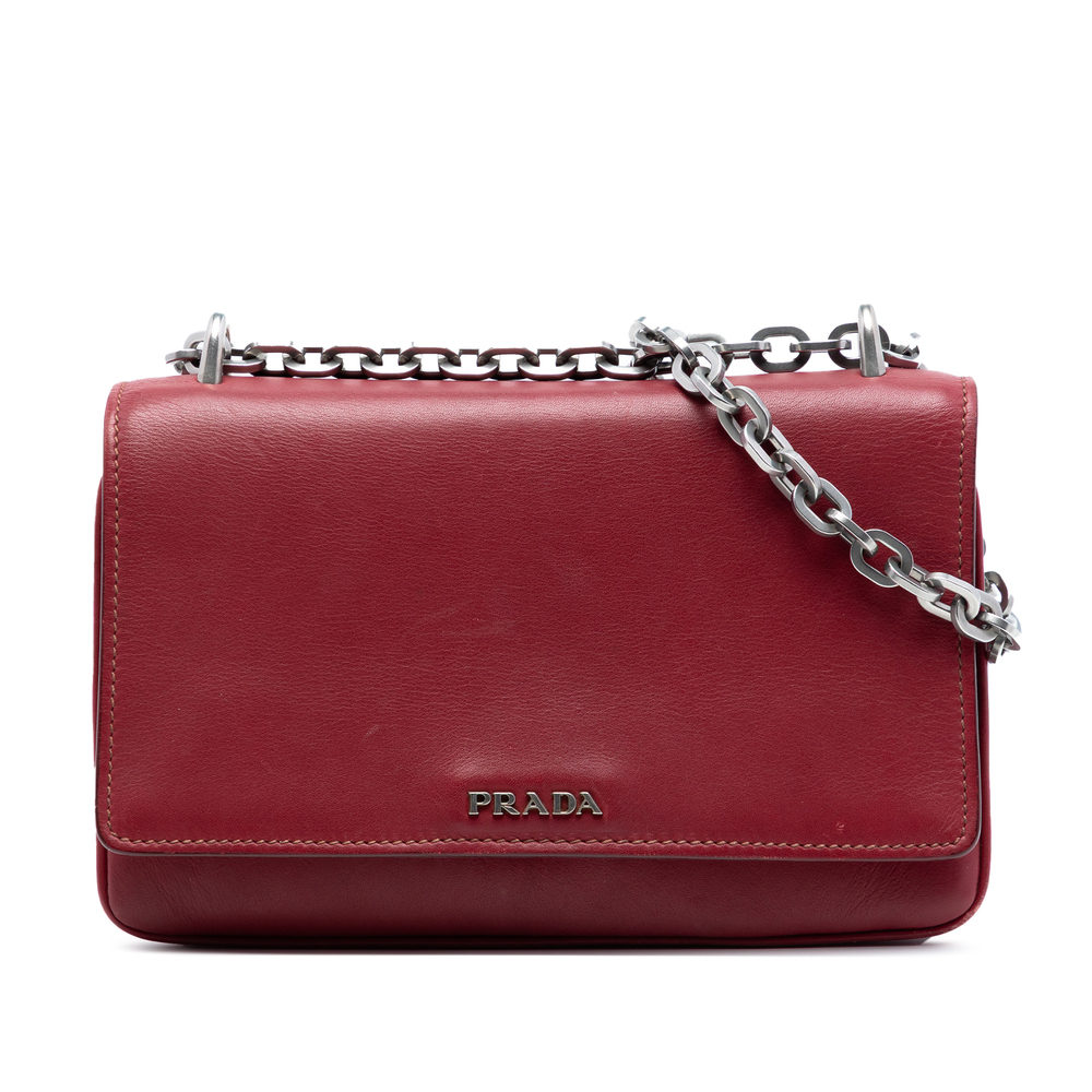 Pre-Loved Prada Soft Calf Chain Crossbody